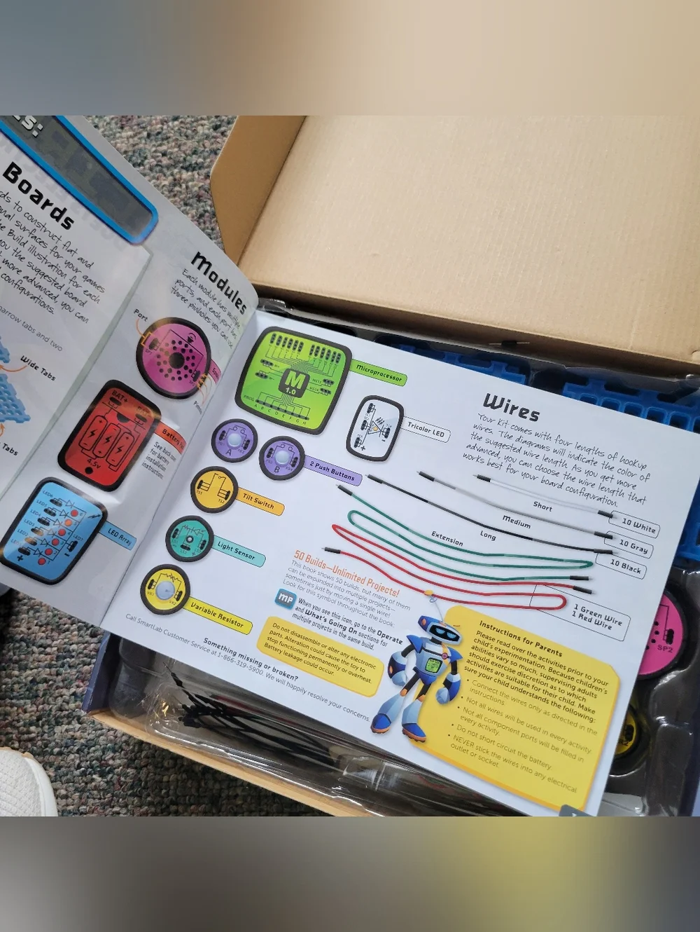 Smart Circuits Games & Gadgets Electronics Lab - Blue/Green Box - Picture 6 of 6